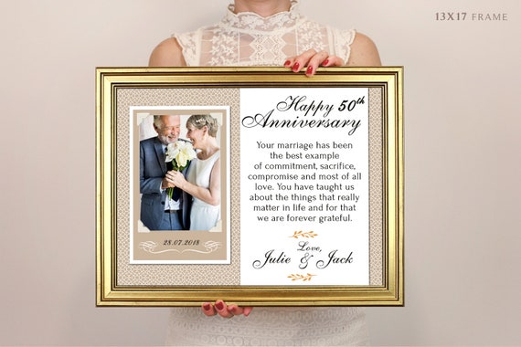 personalized 50th anniversary gifts