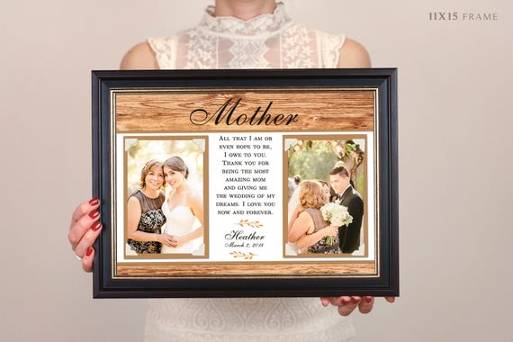 Thank You For Raising The Man Of My Dreams Personalized Mother Of The Groom Gift Custom Picture Frame For Mother In Law Gift Grooms Parents