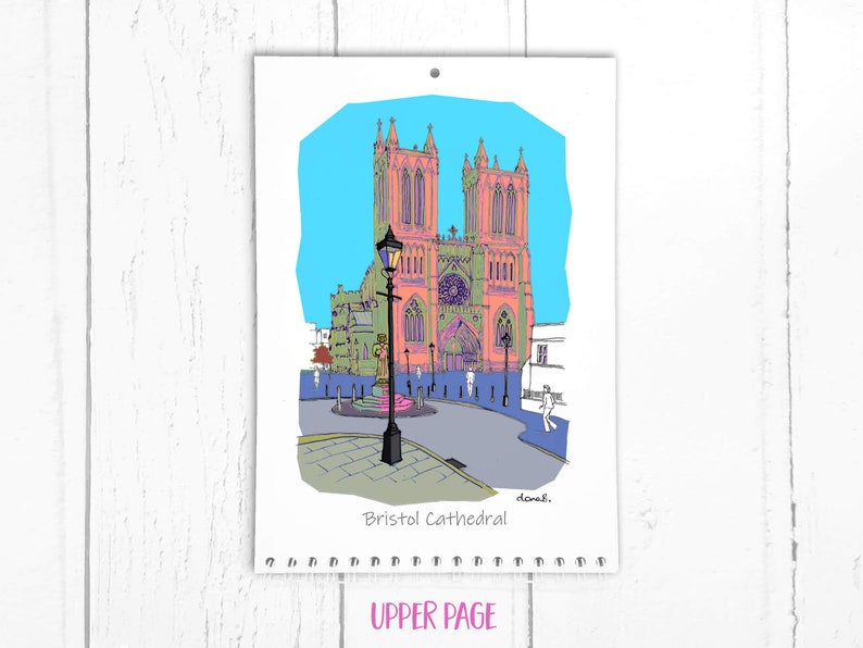 Bristol Pop Art A5 Calendar 2024 Wall Calendar Bristol Secret Santa