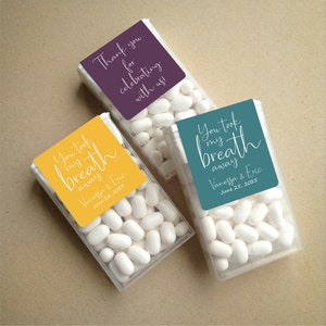 Wraparound Tic Tac Favor LABELS • You Took My Breath Away • Tic Tac Labels • Mint Favor Labels • Mints • Favors