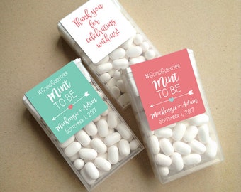 Coral & Mint Wraparound Mint to Be Tic Tac Favor LABELS • Tic Tac Labels • Favor Label • Mint To Be • Shower • Mint to Be Favor • Labels