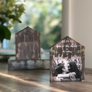 Rustic Barn Photo Save the Date without folding doors • Country Barn Save the Date • Wedding Save the Date