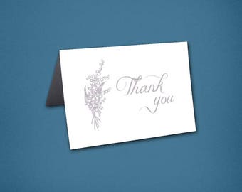 Lily of the Valley Thank You Cards • Thank Yous • Bridal Shower • Wedding Thank you • Thank You Card • Floral • Lily of the Valley • Flowers