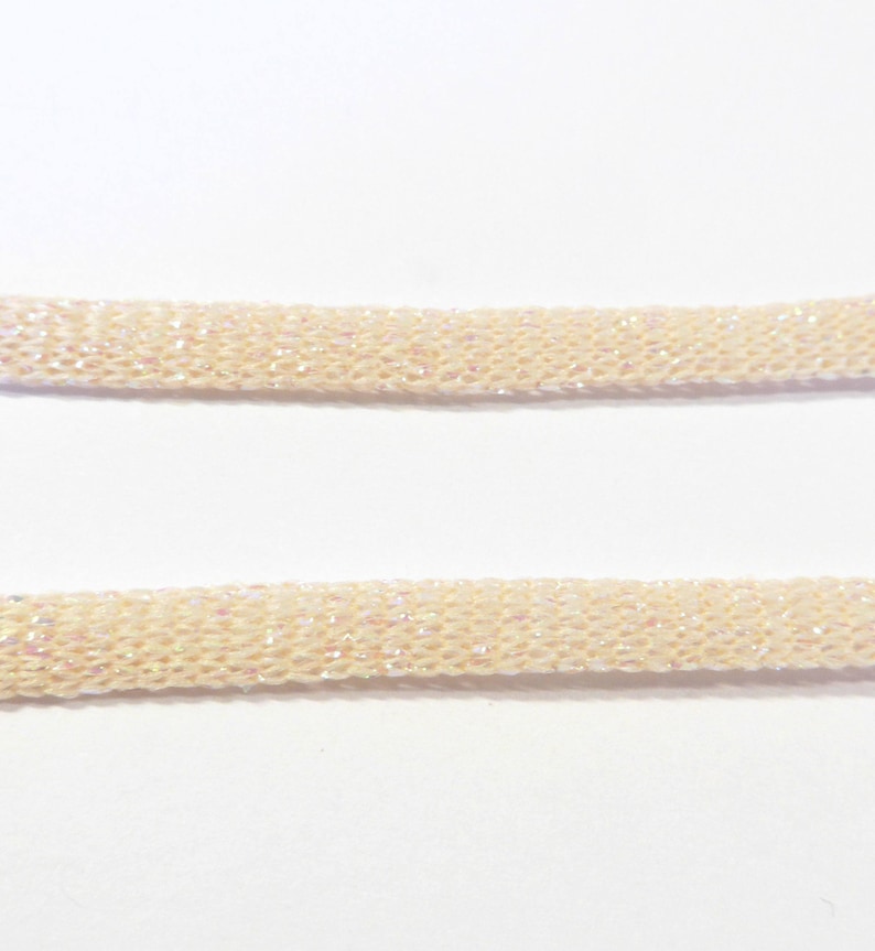 Nylon Polyester Metallic Flat Ribbon 5mm20 meters