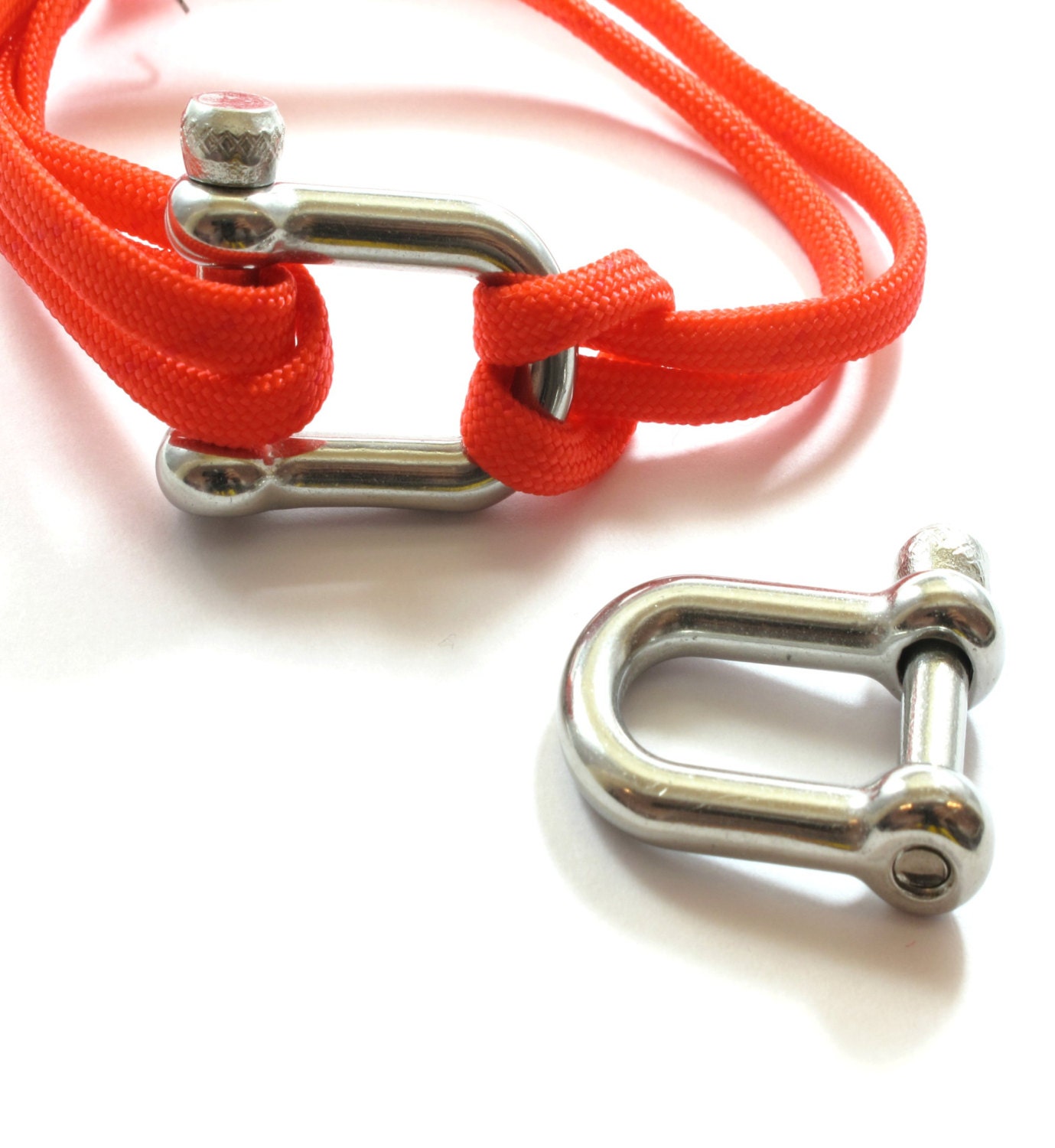 Metallic Silver Steel U Clasp for Parachute Cordmetal Clasp Etsy