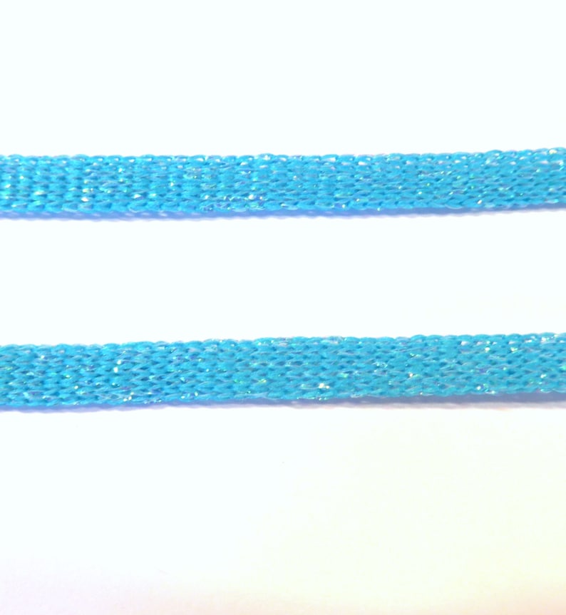 Nylon Polyester Metallic Flat Ribbon 5mm20 meters