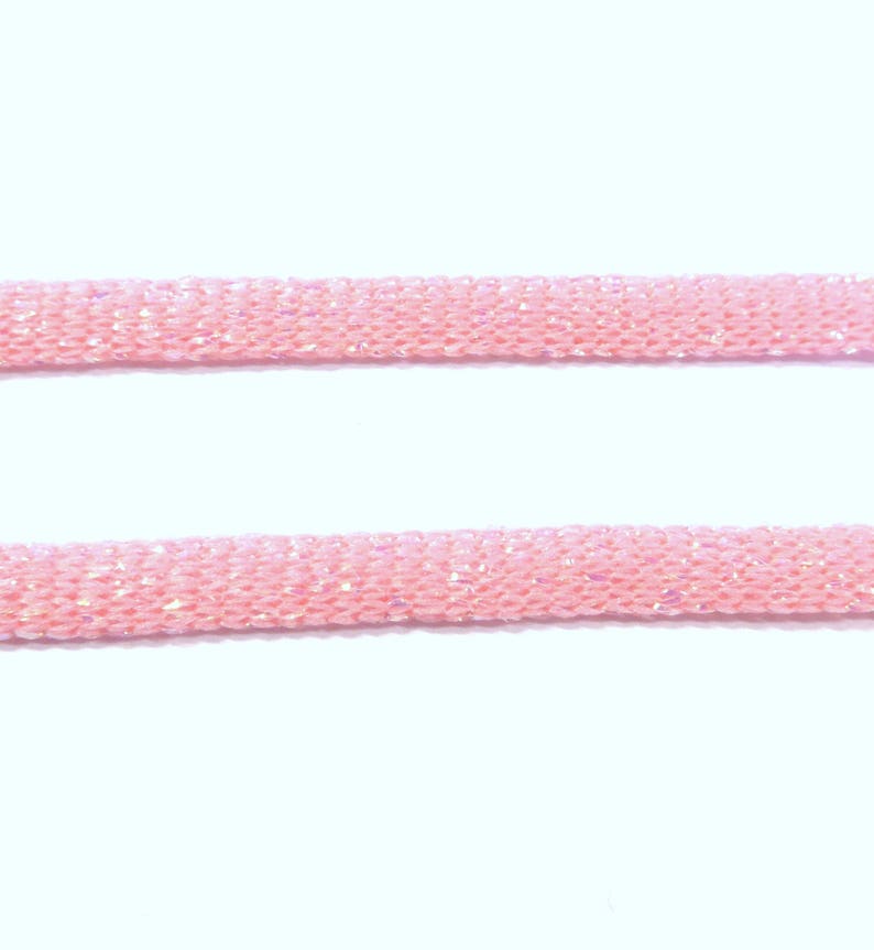 Nylon Polyester Metallic Flat Ribbon 5mm20 meters