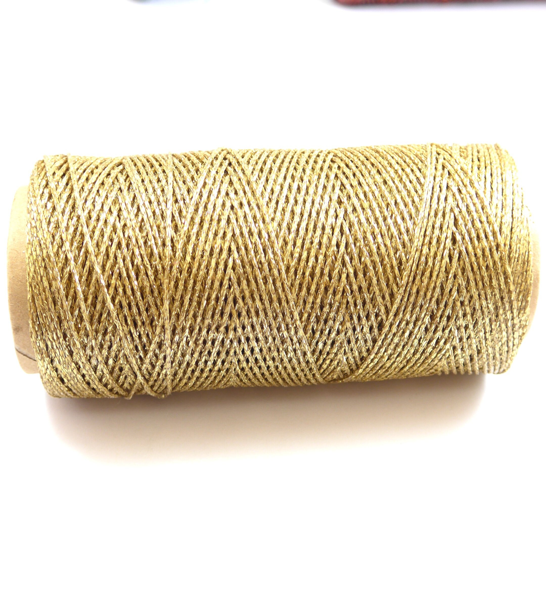 Gold Macrame Cord, 6mm Macrame Rope, Macrame Gold Rope, Chunky