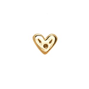 Itty-Bitty Heart Nose Stud 9k Yellow Gold