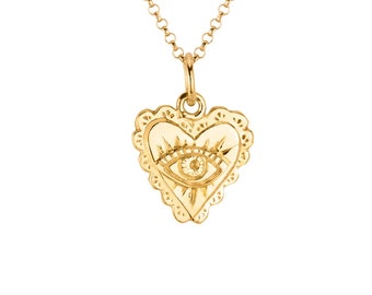Love and Protection Necklace | All Seeing Eye Pendant