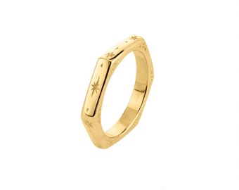 Galaxy Hexagon Ring