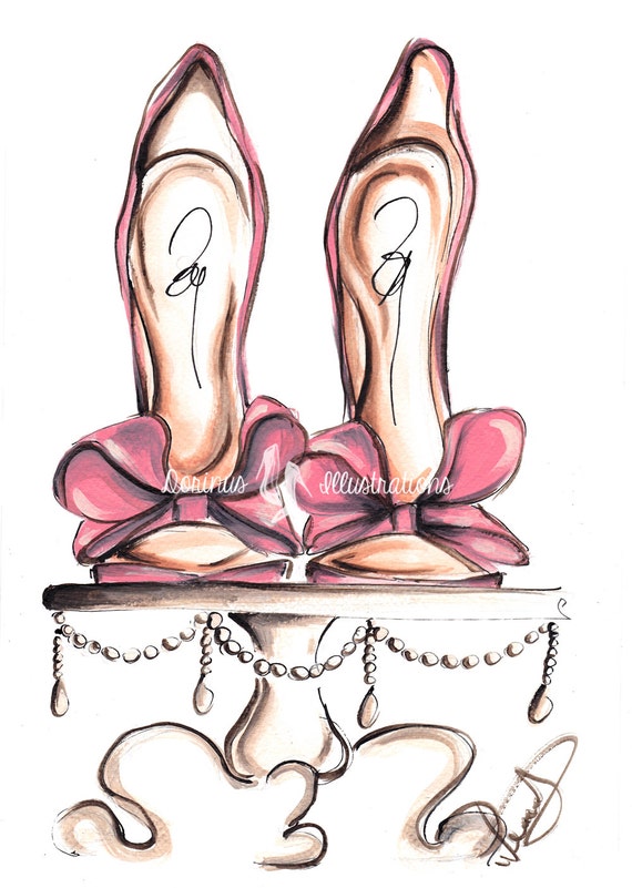 fashion sketch shoes