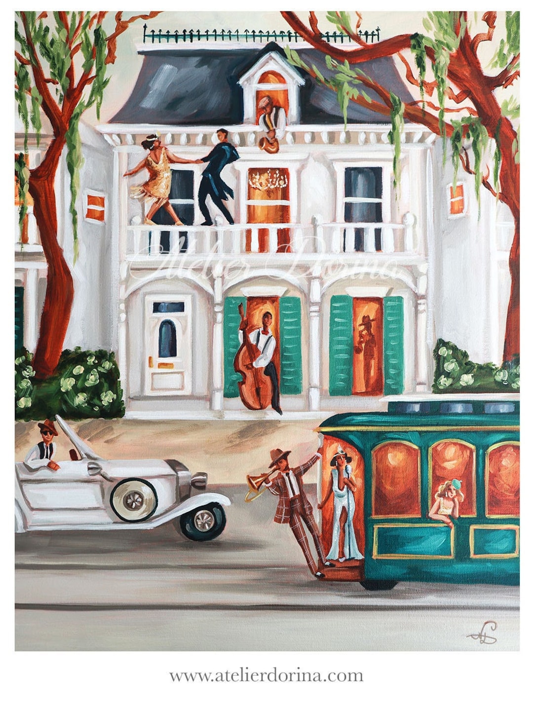 Party in New Orleans Nola Wall Art New Orleans Print Mardi Etsy