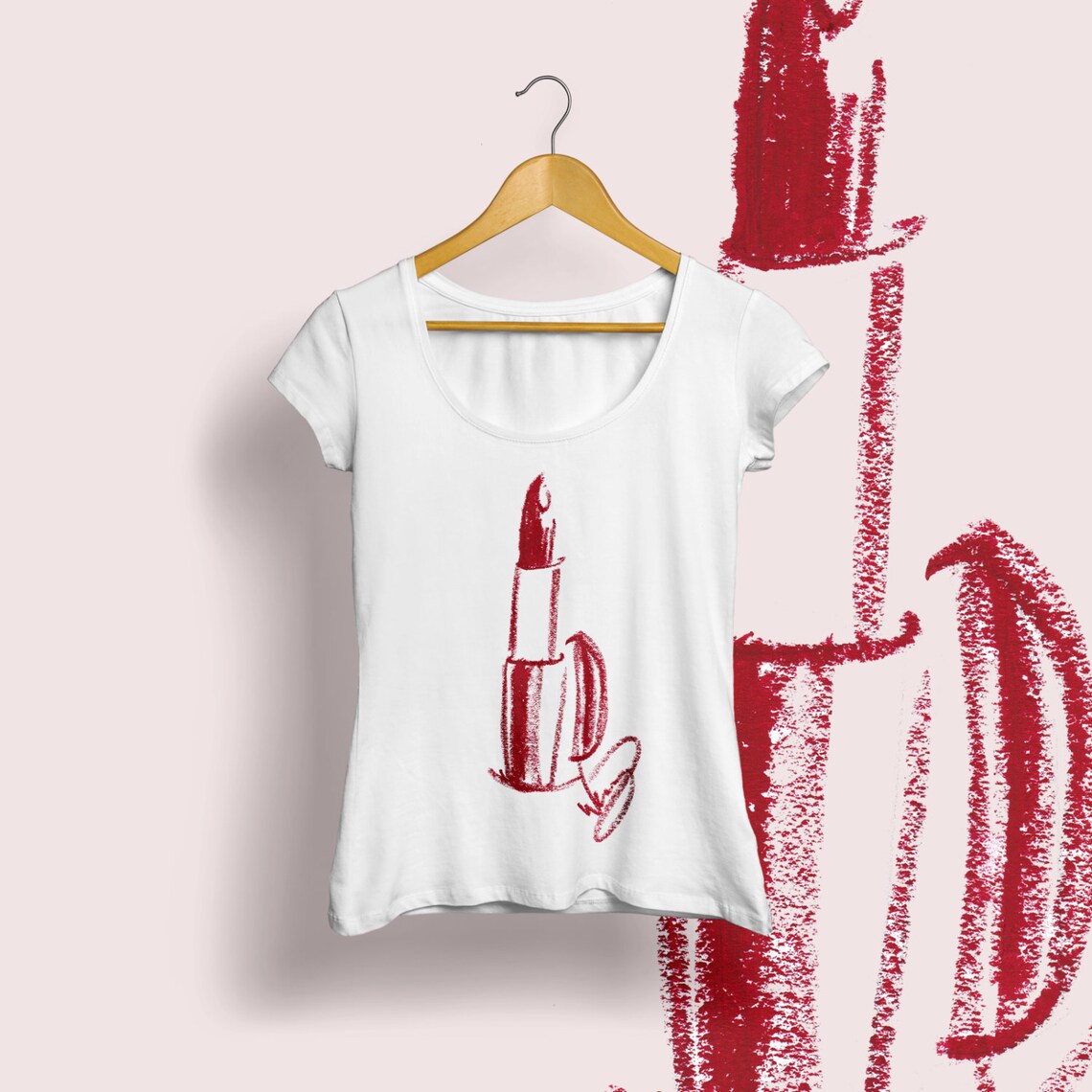 Lipstick tee Makeup Tshirt Lipstick Tshirt Makeup tee Etsy