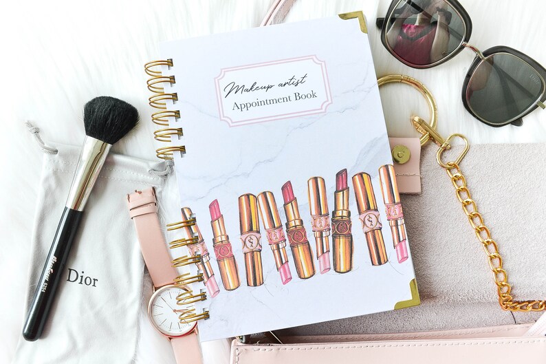 Makeup Artist Appointment Book Facechart for makeup artists Etsy