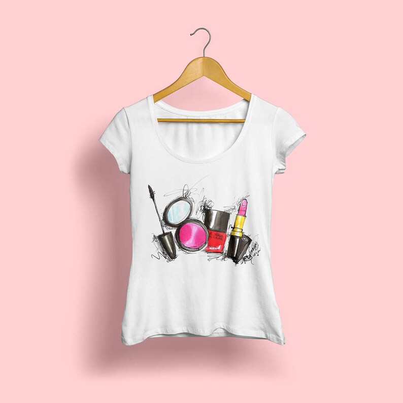 Makeup Artist Tshirt Mua Tshirts Lipstick Tees Makeup Artist