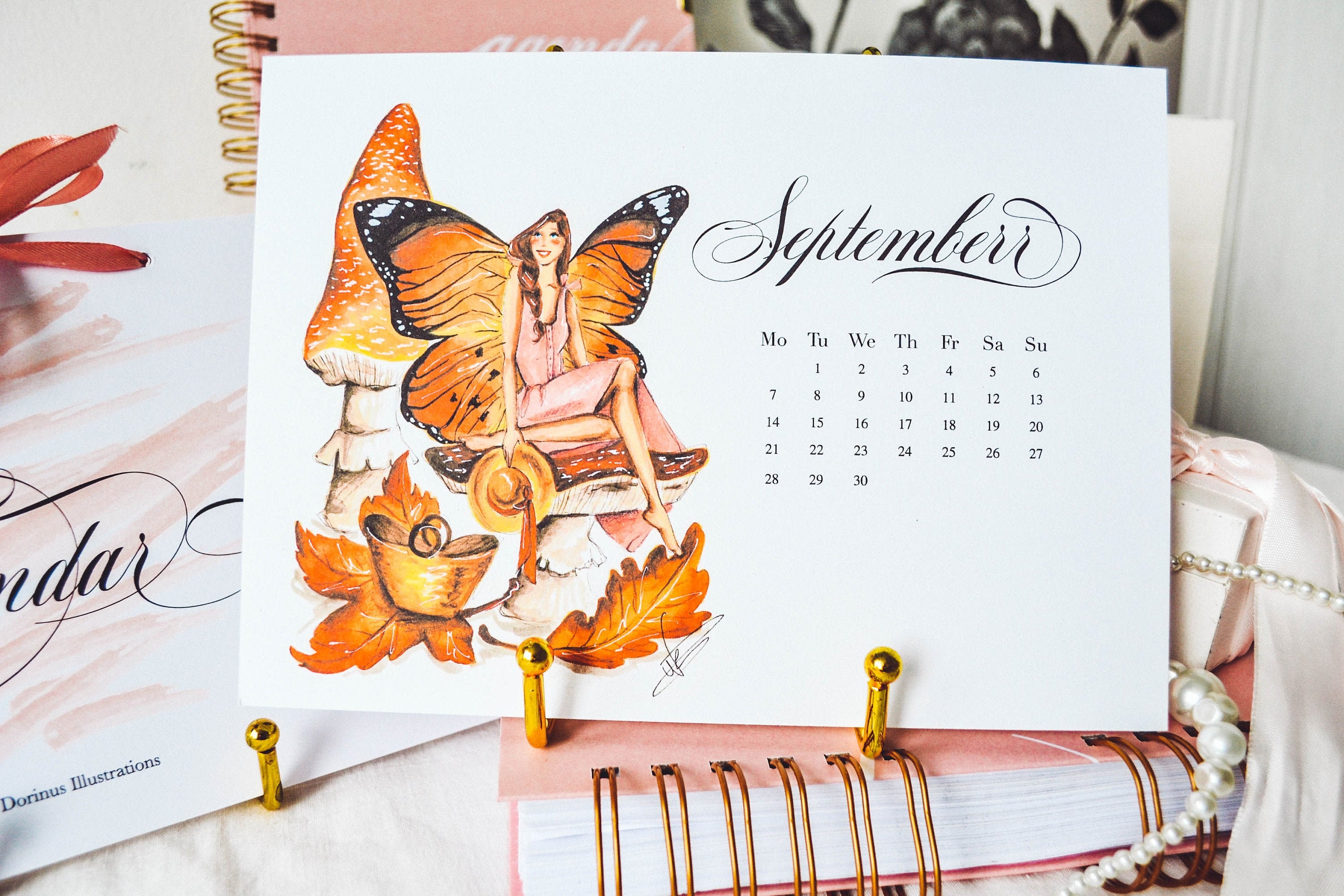 2021 Fairy Calendar Fairy Art Illustrated Calendar 2021 | Etsy