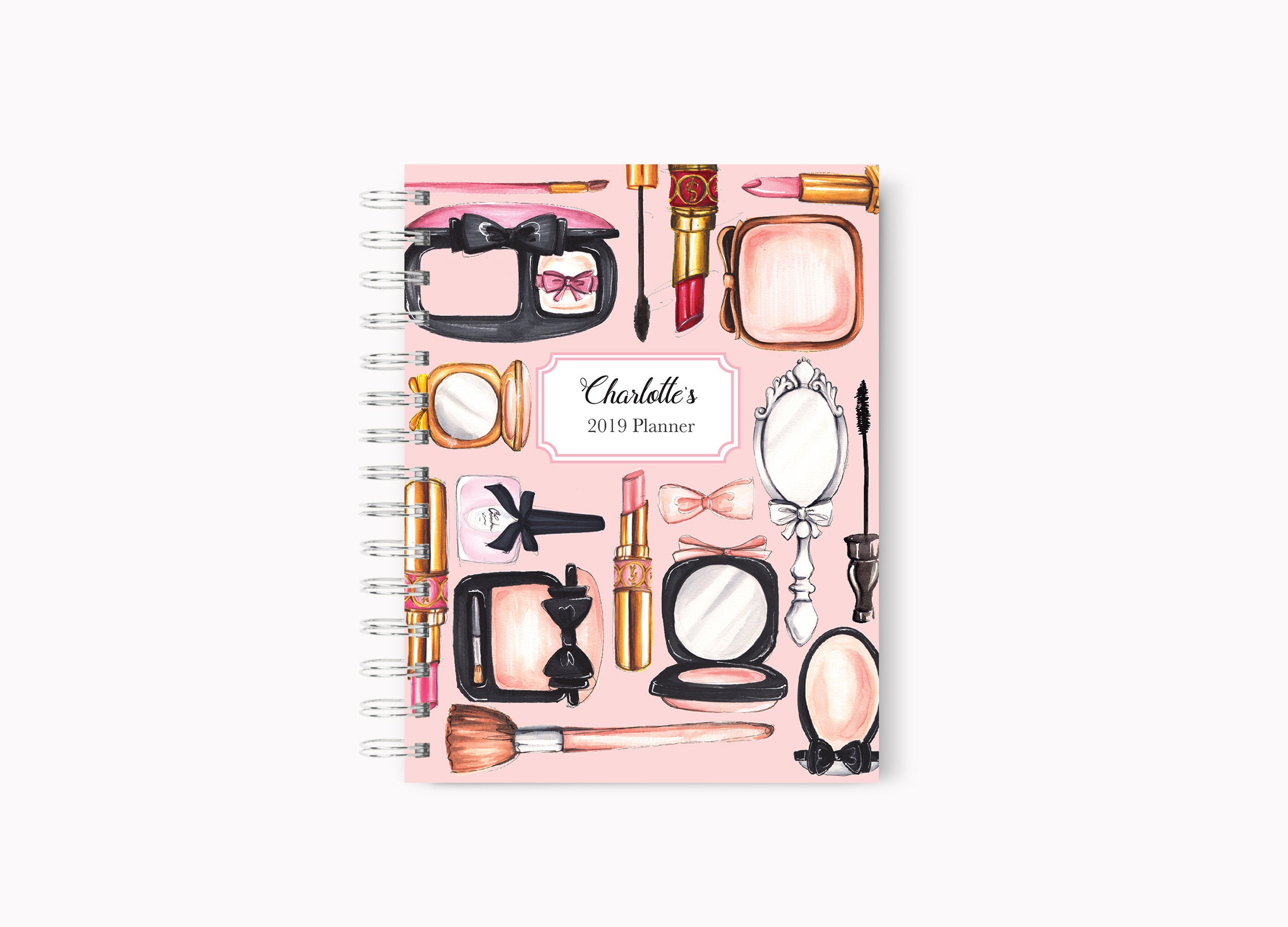 Makeup Planner 2019 Planner Girly Planner Makeup Agenda | Etsy