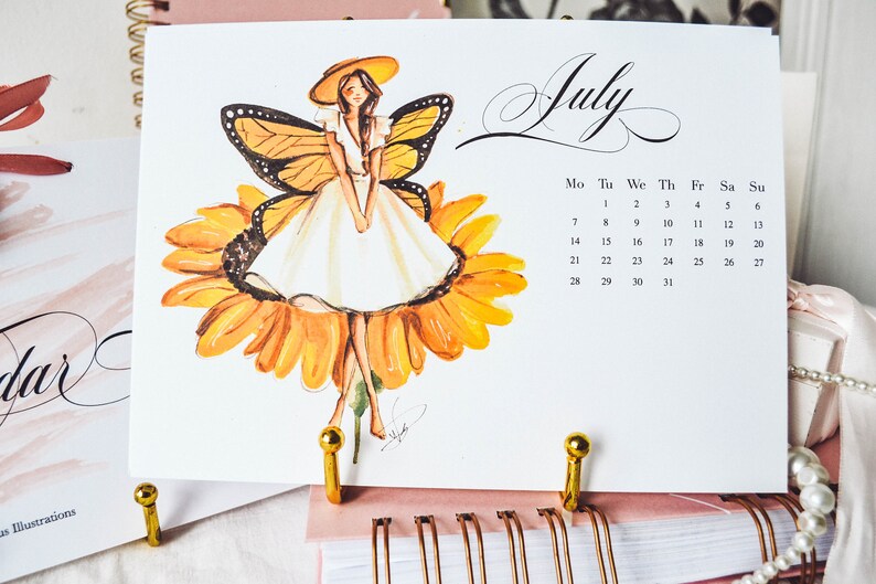 2020 Fairy Calendar 2020 Desk Calendar Fairy Art Nursery | Etsy