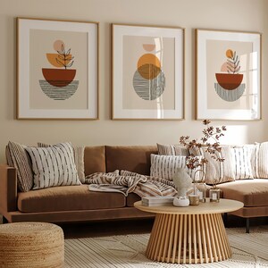 Mid Century Modern Art Prints: Boho Home Decor (Digital Download)