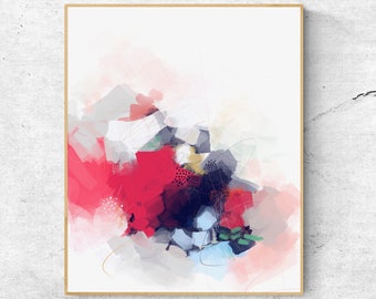 Colorful Abstract Painting: Modern Wall Art Print (Digital Download)