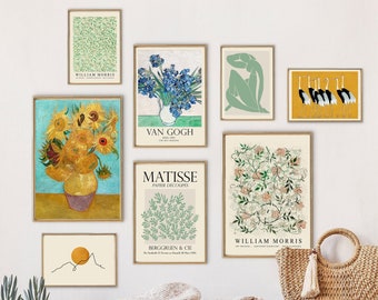 Eclectic Gallery Wall Art Set: Neutral Maximalist Prints (Digital Download)