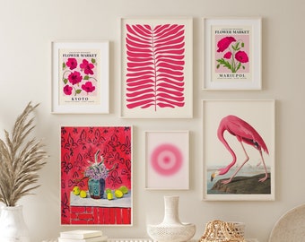 Mid Century Modern Art, Gallery Wall Set Eclectic Prints