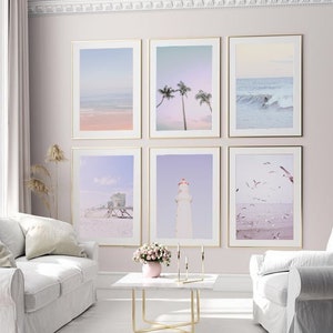 Minimalist Beach Wall Art, Gallery Wall Set Wall Art, Coastal Wall Art, Printable Beach Art, Beach Prints, Beach Digital Art