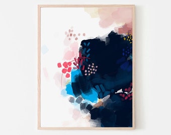 Abstract Painting Print: Modern Wall Art (Digital Download)
