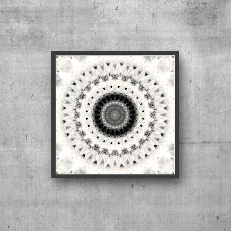 Mandala Wall Art Mandala Wall Hanging Black and White Etsy