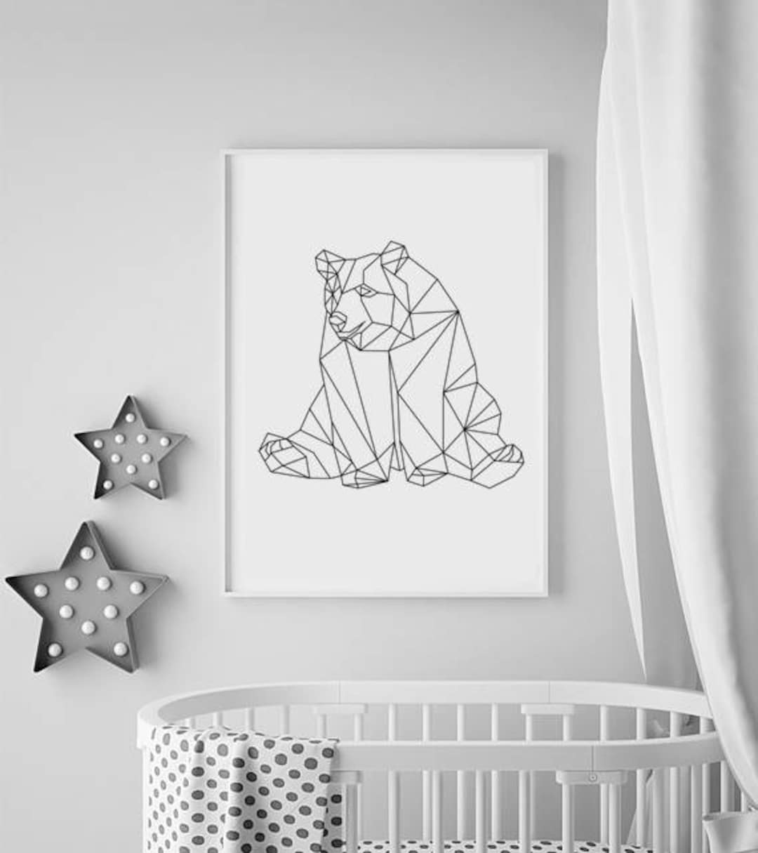 Nursery Bear Print Bear Nursery Decor Animal Nursery Prints Etsy