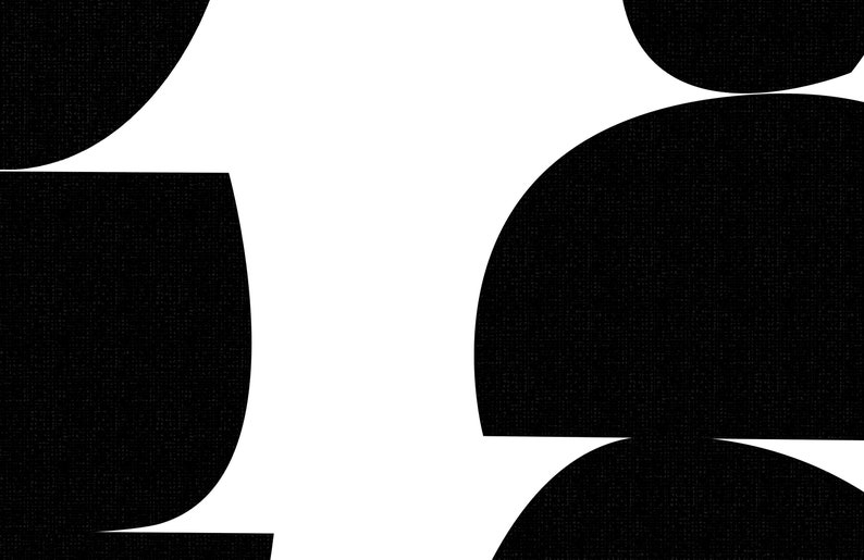 Black and White Scandinavian Art Abstract Art Scandinavian Etsy