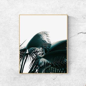 Large Wall Art, Botanical Print, Bedroom Wall Decor, Tropical Wall Art, Palm Leaf Print, Scandinavian Print, Bedroom Wall Art, Printable Art