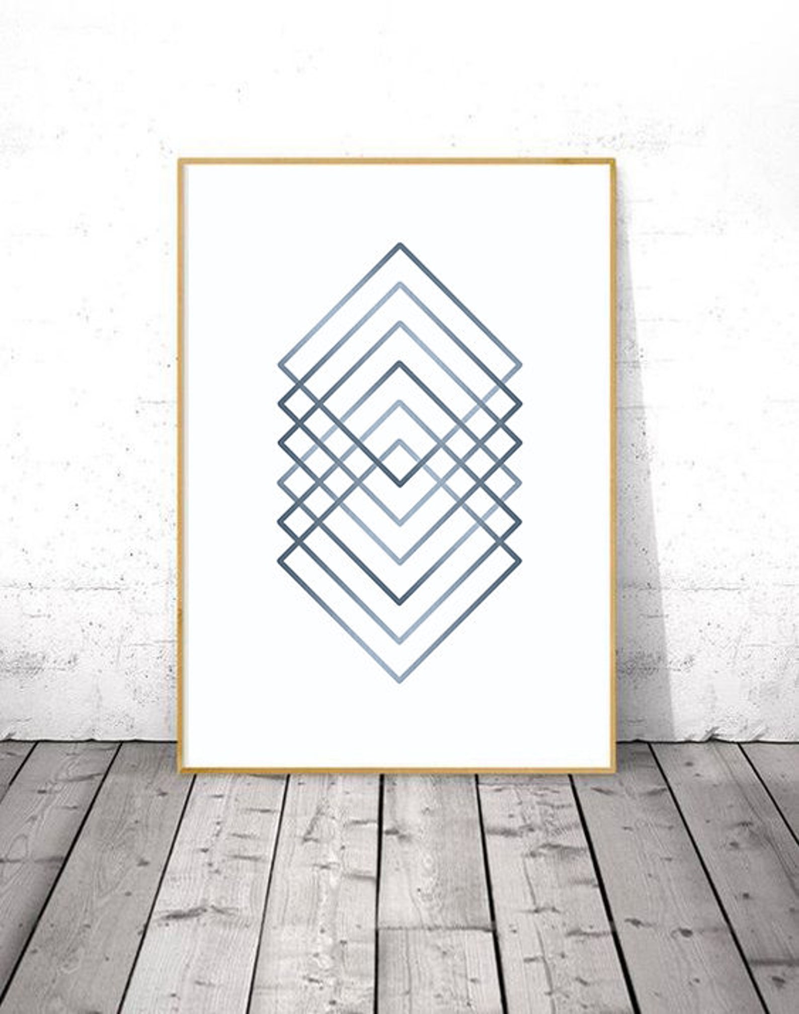 Navy Blue Wall Art Prints Printable Wall Art Modern Wall - Etsy