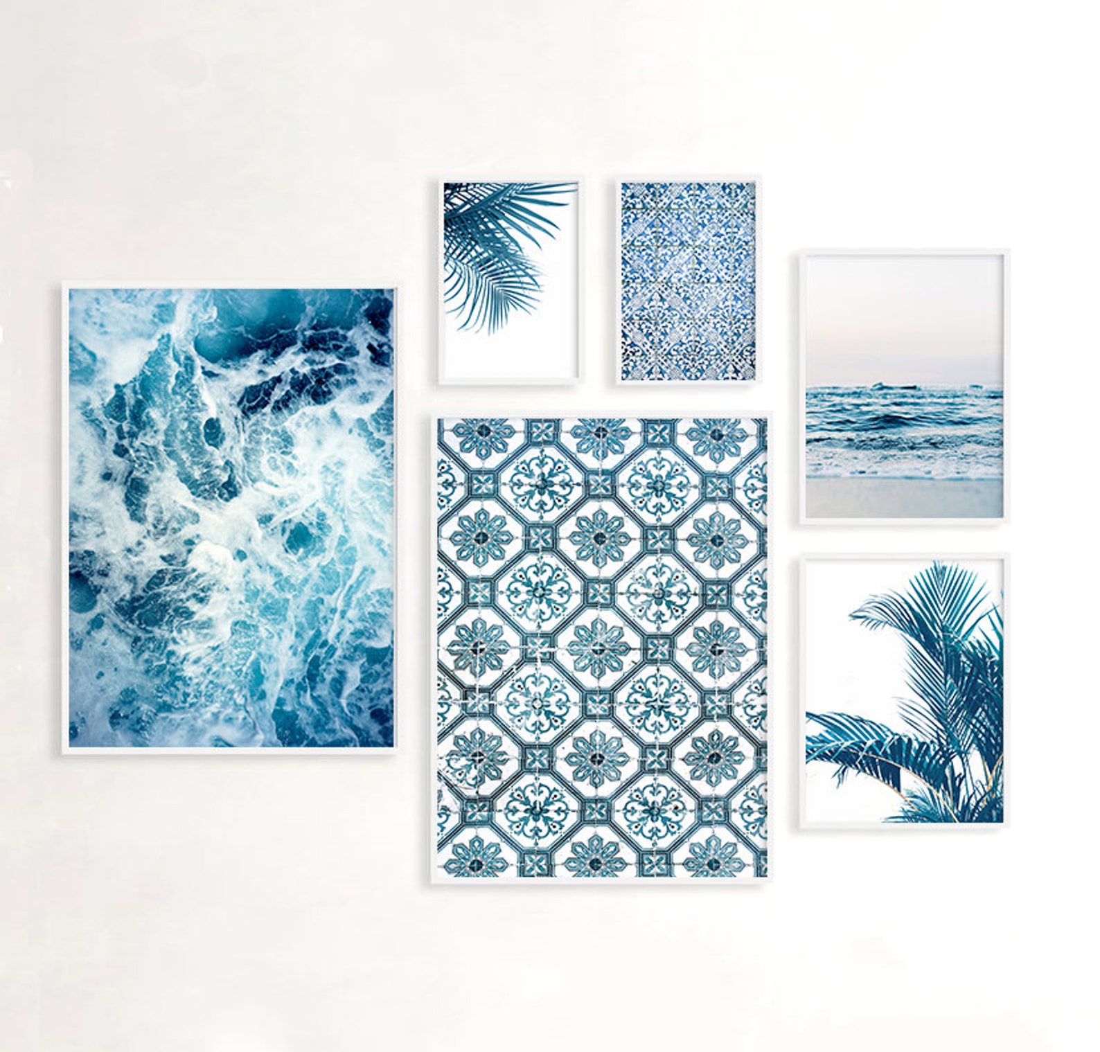 Bathroom Wall Art Ocean Print Set of 6 Digital Download | Etsy
