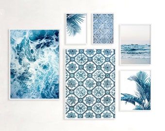 Ocean Print Set: Blue Coastal Wall Art (Digital Download)