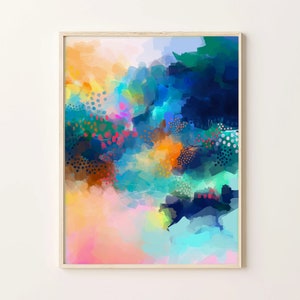 Colorful Abstract Art Print: Modern Wall Decor (Digital Download)