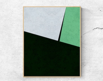 Mid Century Modern Geometric Print: Scandinavian Wall Art (Digital Download)