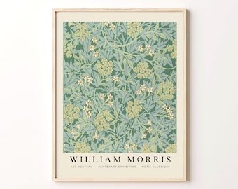 Exhibition Poster, William Morris Print Download, Art Nouveau Print, William Morris Poster Printable Art