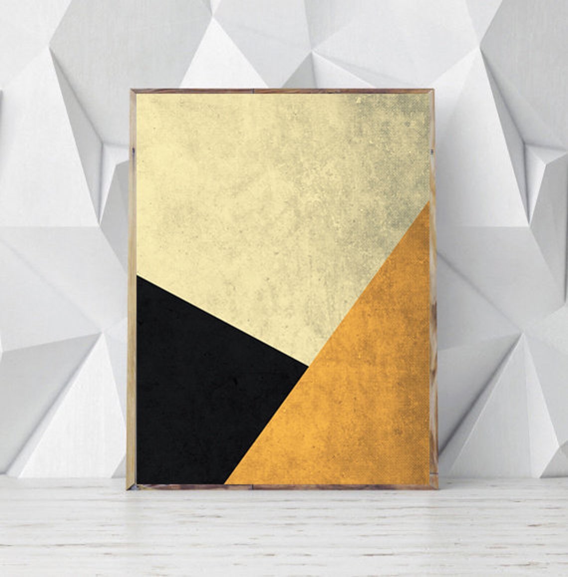 Geometric print Wall art prints Geometric wall art Large Etsy