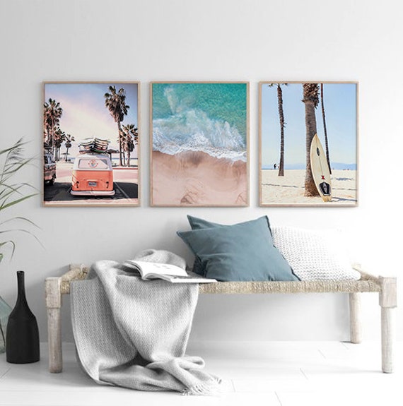 Color Ocean Wall Art Digital Download Coastal Wall Art Print Coastal
