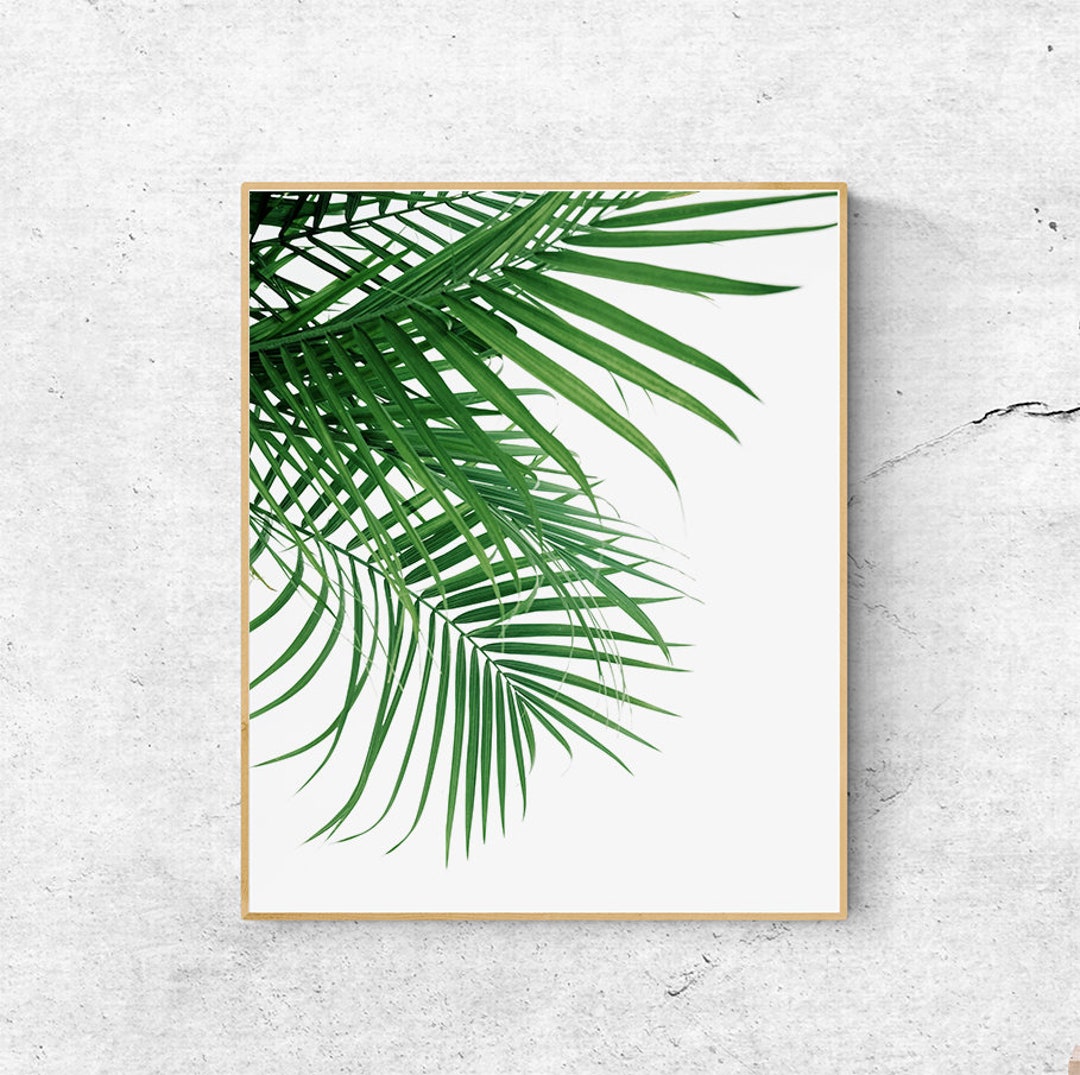 Palm Leaf Print, Wall Art Printable, Botanical Prints, Palm Tree Print ...