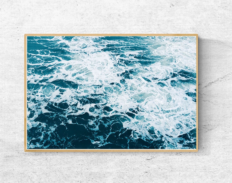 Ocean Print Wall Art Beach Waves Photography Water Prints Large Nature