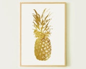 Gold Wall Décor for Bathroom Printable Wall Art Botanical - Etsy