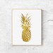 Gold Wall Décor for Bathroom Printable Wall Art Botanical - Etsy