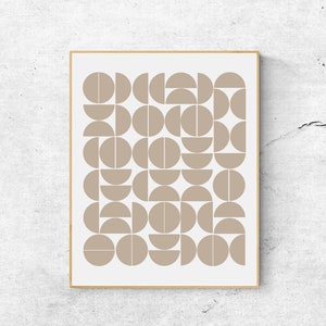 Beige Wall Art Printable, Boho Wall Art, Digital Download Mid Century Modern Print, Abstract Printable Art, Boho Wall Decor