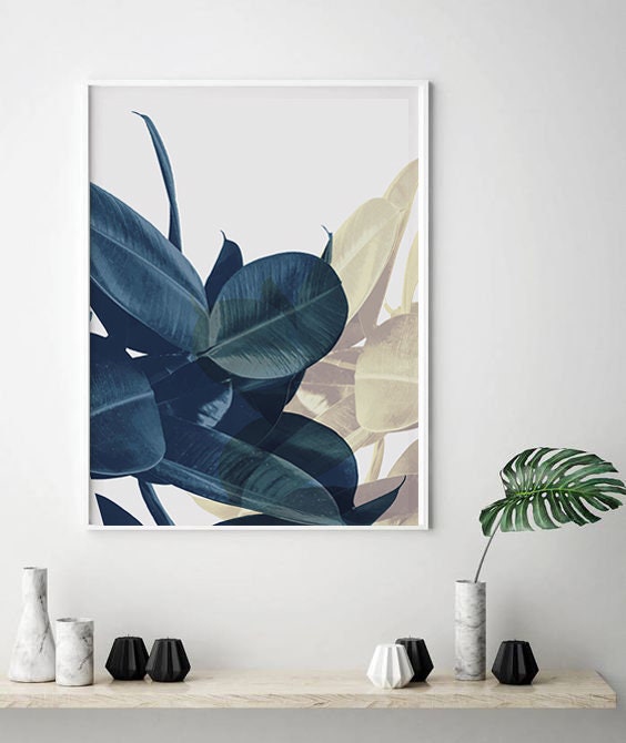 Bedroom Decor Plant Prints Above Bed Art Botanical Poster | Etsy