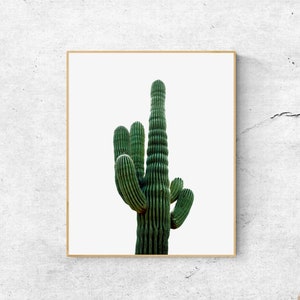 Saguaro Cactus Print: Desert Botanical Wall Art (Digital Download)