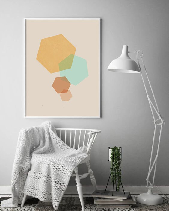 Mid Century Modern Wall Art Large Wall Art Printable | Etsy