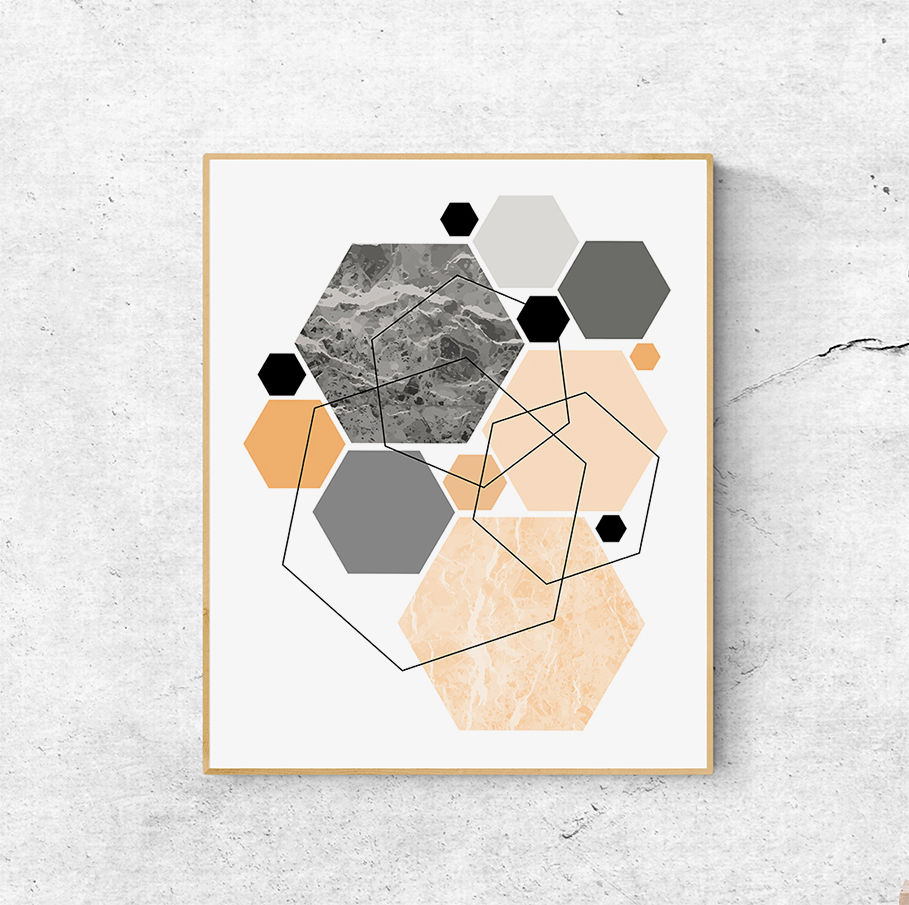 Geometric Wall Art Print Scandinavian Print Geometric Print - Etsy UK